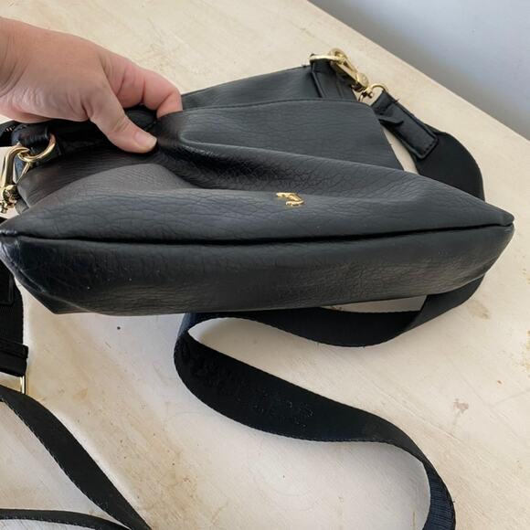 Juicy Couture Womens Cross Body Bag Purse Black Faux Leather Classic Everyday - Picture 5 of 14